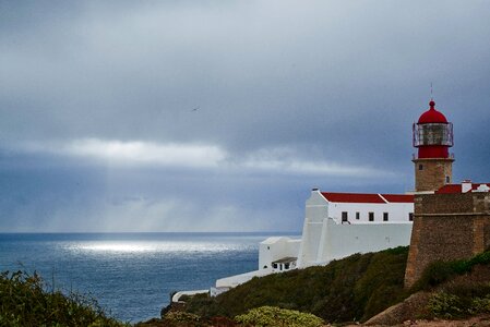 Lighthouse at Sagres, Portugal photo
