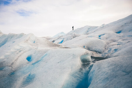 Hiking Perito Moreno Glacier, Argentina photo