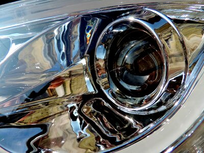 Glass glasses headlight