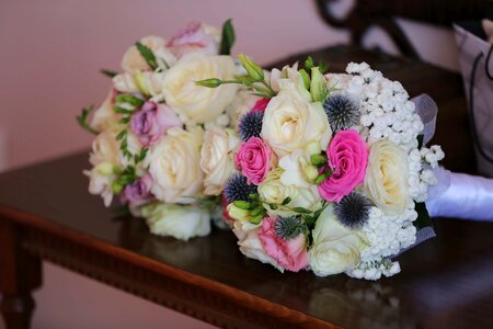 Bouquet decorative desk photo