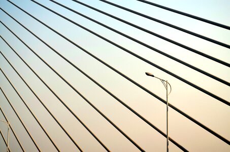 Cables suspension bridge photo