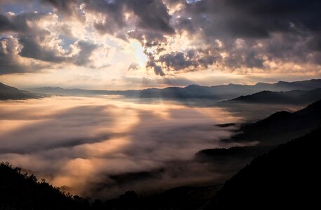 Somma cloud sea of clouds photo