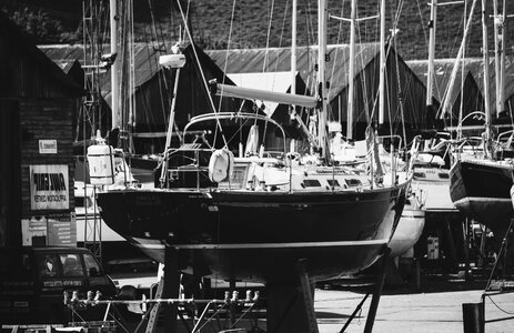 Boats marina port