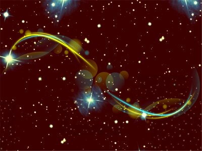 Futuristic elegant stars