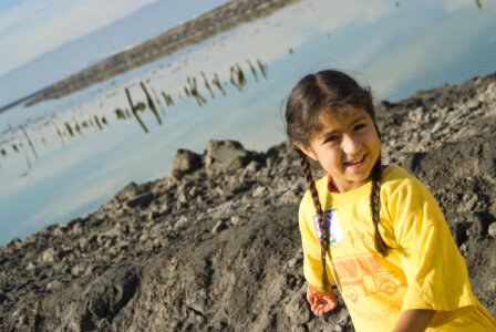 Girl at Don Edwards San Francisco Bay National Wildlife Refuge photo