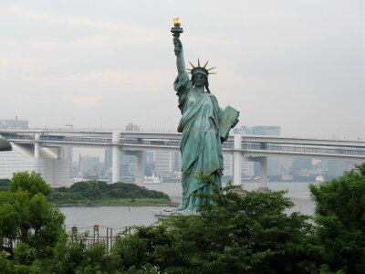 Statue of liberty in Tokyo