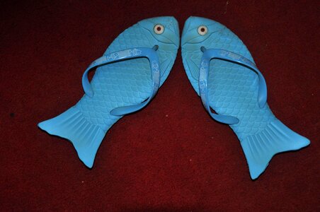 Blue decorative distorted shape