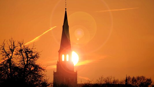 Architecture backlight cathedral photo