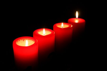 Advent christmas lights darkness