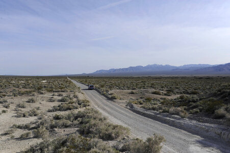 Road Through Desert National Wildlife Refuge