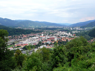 Overview of Kapfenberg in central Austria photo