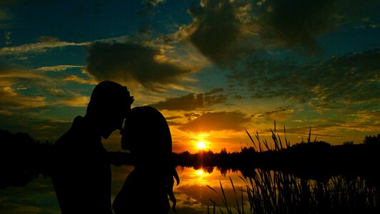 Backlight beach beautiful photo photo