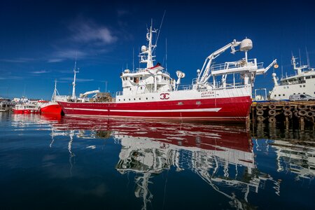 Icelandic Seaport Boats for fishing photo