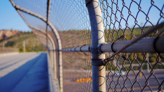 Metallic fencing photo