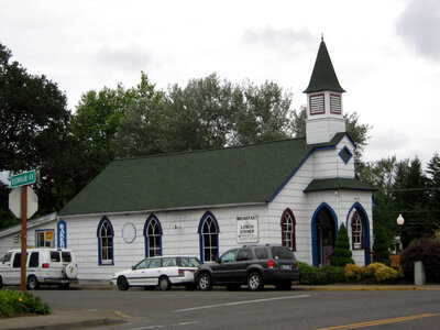 Former church in Veneta, now a restaurant in Oregon photo