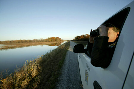 Refuge manager at Swan Lake NWR