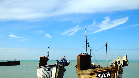 Boat dock sea photo