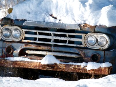 Rusty blue dodge