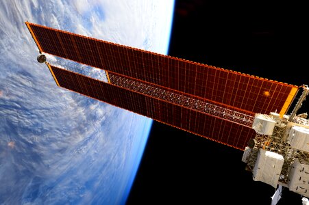 Solar Arrays on the International Space Station photo