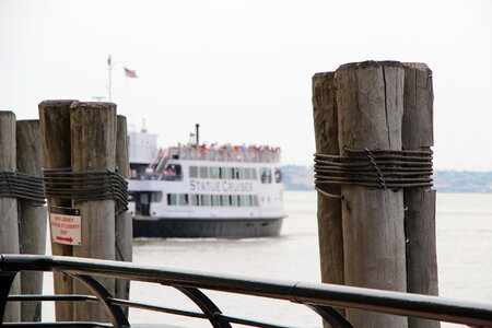 Ellis Island in New York harbor photo