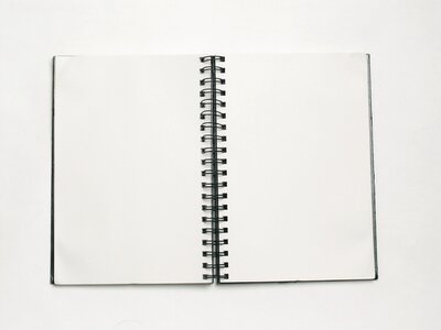 Blank school book photo