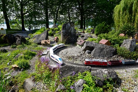 Train transport rails