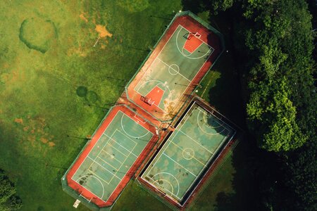 Basketball Court grass sport