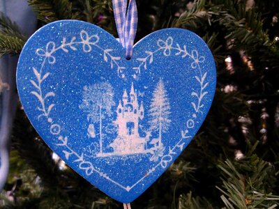 Art blue christmas