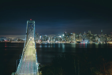 San Francisco Bridge Night photo