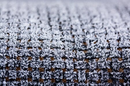 Frozen crystals white