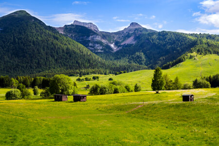 Monte Bondone Landscape with mountains