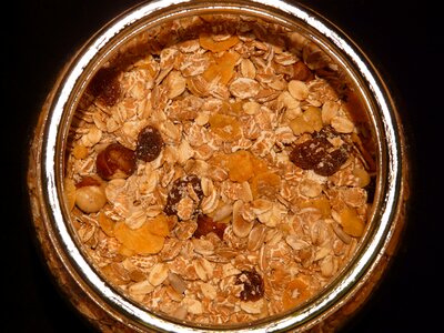 Cereals raisins breakfast photo