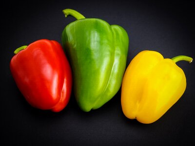 Food green green peppers photo