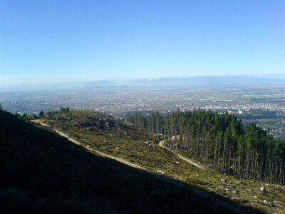 Bridle Path with hills and landscape in Cape Town, South Africa photo