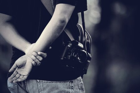Black And White equipment lens
