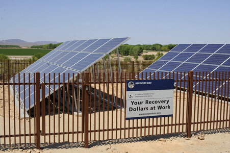 Solar Panels on Cibola National Wildlife Refuge photo