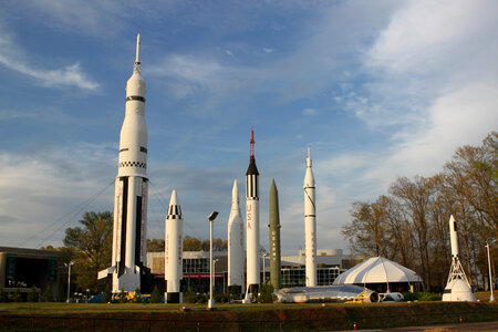 Historic Rockets at the NASA Park in Huntsville, Alabama photo
