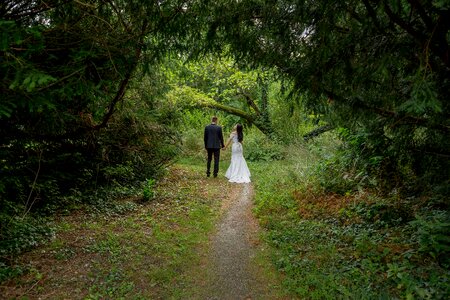 Forest Trail bride groom