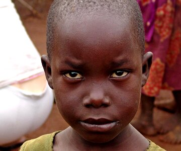 African boy close