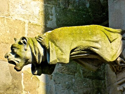 Sculpture stone scary photo