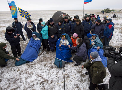 Expedition 41 Crew Lands Safely Back on Earth photo