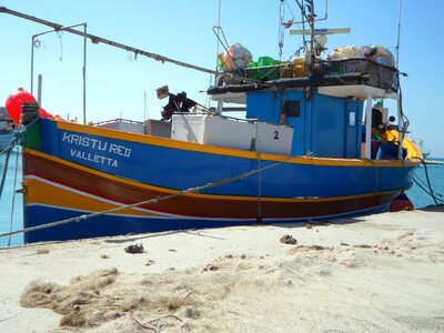 Marsaxlokk fishing vessel boat photo