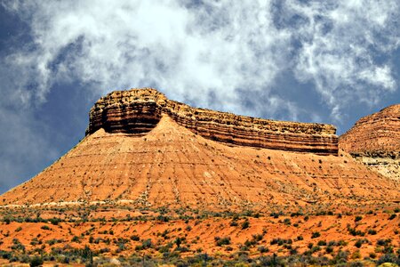 Desert red mountain photo