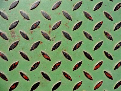 Green metal pattern