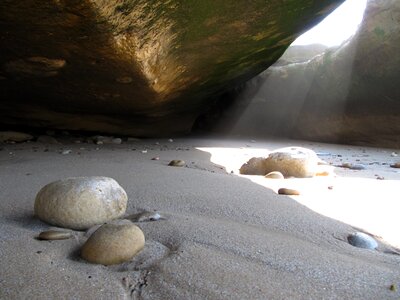 Coast sand rock