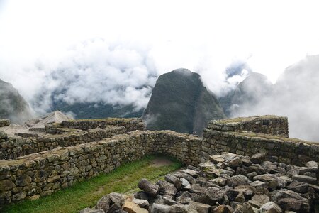 Machu Picchu is a UNESCO World Heritage Site in Peru photo