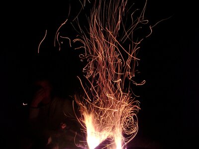 Fire flame spark photo