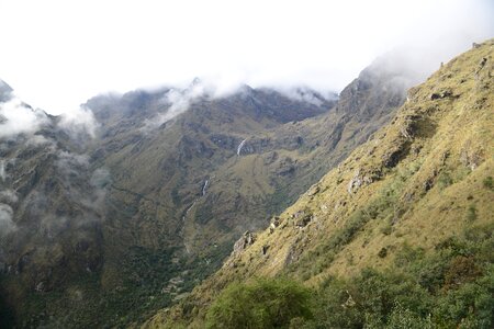 Inca trail to Machu Picchu, Cusco, Peru photo