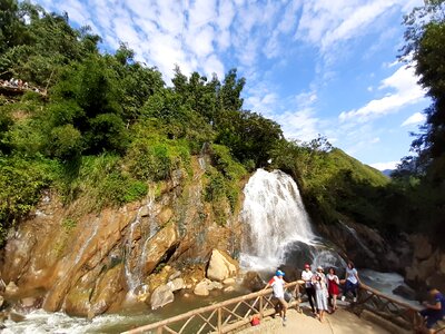 SaPa is a town in the Hoang Lien Son Mountain in Vietnam photo