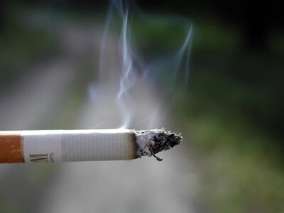 Unhealthy smoke tobacco